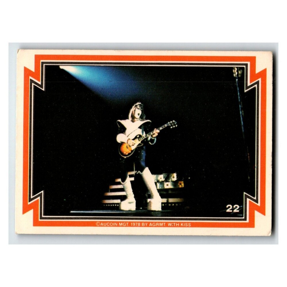 KISS Ace Frehley 1978 Topps Card #22 Spaceman Guitar Stage Space man